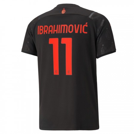 Billiga Fotbollströjor AC Milan Ibrahimovic 11 Tredje tröja 2021/22 Kortärmad